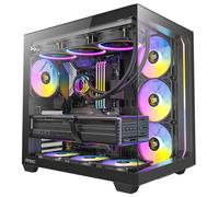 Antec C5 ARGB Mid Tower - Case da gioco in vetro temperato per PC, colore: Nero