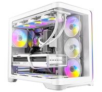 Antec C5 Curve ARGB, 4 ventole ARGB PWM da 120 mm incluse, fino a 10 ventole contemporaneamente, porta Type-C 3.2 Gen 2, pannelli frontali e laterali in vetro temperato curvo, supporto radiatore 360