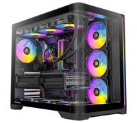 Antec C5 Curve ARGB, 4 ventole ARGB PWM da 120 mm incluse, fino a 10 ventole contemporaneamente, porta Type-C 3.2 Gen 2, pannelli frontali e laterali in vetro temperato curvo, supporto radiatore 360