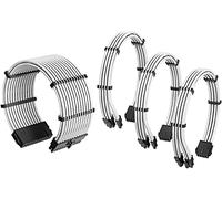 Antec Cavo di alimentazione a manicotto /24 pin ATX /4 + 4 pin EPS /6 + 2 pin PCI-E PSU cavo prolunga kit 30 cm lunghezza con pettini, nero grigio (30 cm)