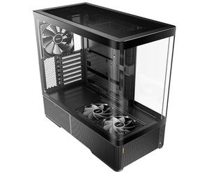 Antec Constellation C6 Air Mid Tower Gaming Case, 1 X Usb TypE-C / 2 X Usb 3.0, Curved Tempered Glass Front And Side Window Panel, MultI-Directional