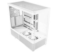 Antec C6 Curve Air White Mid-Tower Case, vetro temperato panoramico, alto flusso d'aria, 3 ventole PWM incluse, supporto radiatore da 360 mm e GPU 450 mm, Type-C 10 Gbps, custodia da gioco ATX