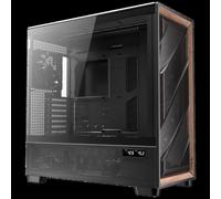 Antec Flux PRO Full Tower PC Case with Tempered Glass Black/Wood 6 Pre-Installed Fans USB Type-C E-ATX/ATX/mATX/mITX Compatibil NEW