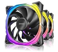 Antec Fusion RGB - Set di 3 ventilatori per case, 12 cm, colore: Nero