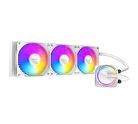 Antec Scheletro 360 ARGB White Liquid CPU Cooler, radiatore 360mm, pompa ad alte prestazioni, 3 ventole PWM ARGB da 120 mm, base in rame, Intel LGA 115X/1200/1700/20XX, AMD AM4/AM5, bianco