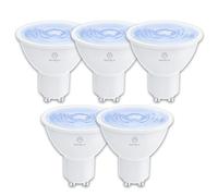 ANTELA GU10 LED Lampada 6500K Bianco Freddo, 2.5W 450LM, Uguale a 60W Lampade Alogene, Livello di Efficienza Energetica A, non Dimmerabile, 5 Pezzi