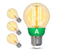ANTELA Lampada LED E27 Classe A, 5W 1055LM 2700K Luce Bianca Calda Sostituisce 75W, Lampada a Risparmio Energetico Classe A, Non Dimmerabile, 4Pz
