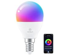 ANTELA Lampadina Alexa E14 4.5W, Smart Bulb LED G45 WiFi Lampadine RGB Bianco freddo Luce bianca calda, Controllo APP, Controllo vocale, Compatibile con Alexa, Google Home, 1 Pezzi
