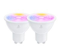 ANTELA Lampadina Alexa GU10 Riflettore 4,5W 350LM, Lampadine Intelligente Multicolore, Controllo App Compatibile con Alexa/Google Home, RGB&2700K-6500K Bianco Freddo Caldo, 2PCS