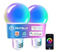 ANTELA Lampadina LED Alexa E27 Wifi 7W 806LM Dimmerabile Lampadina Smart