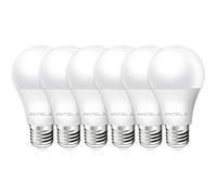 ANTELA Lampadina LED E27, 8,5W Equivalenti a 60W, 806 Lumen Luce Branco Frio 6500K, LED Lampadina Super Luminosa, Risparmio Energetico, Nessuno Sfarfallio, Pacco da 6
