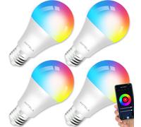 ANTELA Lampadine LED Alexa Inteligente WiFi Dimmerabile Lampadina Smart 9W RGB &