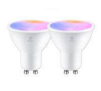 ANTELA Lampadine LED WiFi GU10 5W, Dimmerabile, Controllo App con Alexa/Google Home, RGB&2700K-6500K Bianco Freddo Caldo, 2PCS