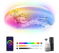 ANTELA Plafoniera Intelligente 20W, 2200LM con Wi-Fi Controllo Vocale, Alexa e Google Home, Impermeabile e Anti-Umidità, Φ22cm Soffitto Lampada a LED