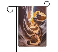 Antelope Canyon Bandiera da giardino Casa Prato Cartello di benvenuto Banner Doppio Lato Piccole Bandiere Personalizzate per Piscina Cortile Esterno Decorazione Della Parete Della Casa 31 x 47 cm