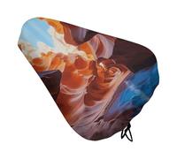 Antelope Canyon - Coprisedile per bicicletta, imbottito, extra largo, per donne e uomini, comodo, impermeabile, con coulisse, adatto per strada, montagna, esercizio, spin