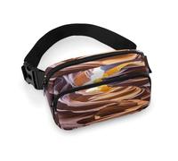 Antelope Canyon per uomo e donna, borsa a tracolla con cerniera, completamente stampato con tracolla regolabile