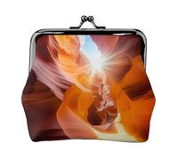 Antelope Canyon - Portamonete da donna con chiusura a bacio, per monete, carte, piccoli oggetti