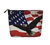 Antelope Canyon - Trousse da viaggio con motivo a singolo strato, adatta per viaggi di lavoro e uso quotidiano., Bandiera Americana Fly Eagle, taglia unica