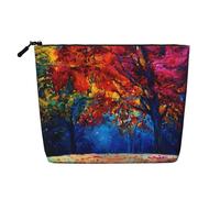 Antelope Canyon - Trousse da viaggio con motivo a singolo strato, adatta per viaggi di lavoro e uso quotidiano., Alberi Colorati Astratti, taglia unica