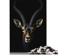 Antelope Gold Dark Puzzle Difficile Rettangolare in Carta Rigida per Adulti e Bambini, 1000 Pezzi (26x38cm)