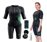 Antelope Tuta EMS da Donna Evolution, Dispositivo EMS per allenamenti efficaci di Tutto Il Corpo, per la casa o Lo Studio, Supporta la Perdita di Peso e la Costruzione Muscolare, T-Shirt e Shorts EMS