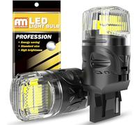 ANTEMOON 582 W21W 7440 T20 Lampadine LED 12V Super Luminoso 2800LM 6000K Bianco 7441 992 Canbus Sensa Errore per Luce di Retromarcia Posteriori Luci Marcia Diurna Luce del Freno, 2 Pezzi