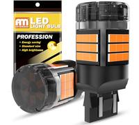 ANTEMOON W21/5W 7443 T20 Lampadine LED Canbus Sensa Errore Super Luminoso 5000LM 12V 24V Ambra 7440 7441 7444 per Luce di Retromarcia Posteriori Luci Marcia Diurna Luce del Freno, 2 Pezzi