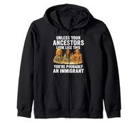 Antenati nativi americani Verità immigrati Indigeni Migra Felpa con Cappuccio