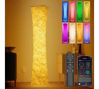 ANTENLICHT Lampada da Terra LED RGB Piantana Lampada Dimmerabile con Telecomando e APP, 2500K-7000K Piantana Soggiorno LED, Milioni Colori, Musica Sync e Timer e DIY Modalità Luce