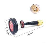 Antenna a pagoda a schermo piatto FPV polarizzata circolare omnidirezionale 5 8GHz 5dBi 50W con connettore LHCP RHCP RP per UAV e trasmissione wireless (pin nero 55cm)