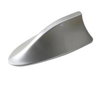 Antenna a pinna di squalo per autoradio, design del segnale FM per tutte le automobili, antenne, parti ricambio per lo stile esterno dell'auto Antenna Tetto Con(A Silver)
