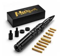 Antenna a spirale per auto camion, 50 cal, universale, nero, 19,8 cm | Antenna corta a spirale, antenna universale 50 cal, compatibile con F150, F250, F350, Silverado, GMC Sierra
