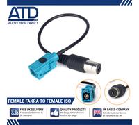 Antenna Adattatore Convertitore per Auto Stereo Donna Fakra a Femmina Iso Radio