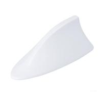 Antenna aerodinamica a pinna di squalo per tetti auto, aumenta il segnale FM/AM e lo stile senza sforzo (bianco)
