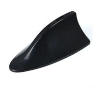 Antenna aerodinamica a pinna di squalo per tetti auto, aumenta il segnale FM/AM e lo stile senza sforzo (nero)