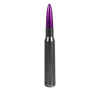 Antenna Antifurto Gunmetal Con Punta Viola 50 Calibro Per Dodge RAM 94-19