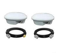 Antenna attiva ad alta GPS AG35 per apparecchiature di rilevamento territoriale - multi-banda L1 L2 L5 Glonass per galileo BDS, base in metallo per macchine agricole - 5 metri (antenna + TNC-TNC)