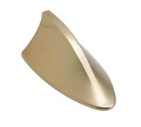 Antenna Auto Antenna a pinna di squalo per autoradio, design del segnale FM, adatta per antenne universali per auto, sostituzione dello stile esterno dell'auto Antenna Tetto Con(Golden)