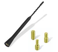 Antenna Auto da Tetto 28 cm, Antenna Autoradio con Ricezione FM DAB, Antennas Autos Corta Universale per Autoradio Compatibile con Vari Modelli di Veicoli, con Tre Adattatori M4, M5, M6