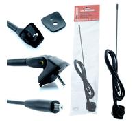 Antenna auto universale tetto antenna auto 41 cm AM/FM con piede e cavo DIN d...