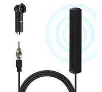 Antenna Autoradio 5m, Adattatore Antenna Auto Autoadesive, Adattatore Antenna Autoradio Compatibile con Radio AM/FM, Antenna Radio Auto, Interna Elettronica Amplificata per Auto, SUV e Camion