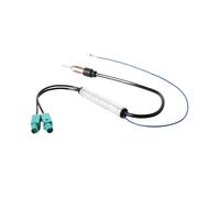 Antenna Autoradio AM/FM Amplificatore Di Segnale Radio Audio Dual To DIN RF Antenna Radio Cavo Adattatore Per Copertura Estesa(2)