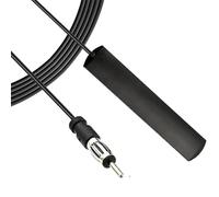 Antenna Autoradio Universale Adattatore Antenna Auto per Patch Radio FM Spina DIN con cavo da 3 m Dab Antenna con Amplificatore di Segnale per Veicolo Camion SUV Auto FM Radio Audio Stereo