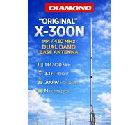 Antenna Base Diamond Originale X-300N 144/430 MHz 3,10 m con Connettore PL