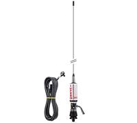 Antenna CB LEMM TURBO IMPERO, bianca, lunghezza 200 cm, guadagno 7dB, 26.5-28Mhz, 2500W, cavo RG58 4m, made in Italy