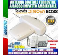 ANTENNA DIGINOVA BOSS MIX LTE 32dB TELEVES 144223 + ALIMENTATORE 2 OUT 579401