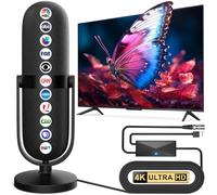 Antenna digitale per Smart TV con raggio di oltre 1900 miglia, antenna TV per canali locali supporta TV 8K 4K 1080p, antenna HDTV ricezione del segnale a 360°