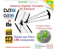 ANTENNA DIGITALE TERRESTRE 3-LINE 43 ELEMENTI UHF 43ATDT DVB-T2 HD ALTA RESA
