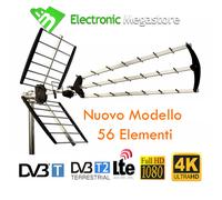 ANTENNA DIGITALE TERRESTRE 56 ELEMENTI LTE DVB-T UHF DIRETTIVA DA ESTERNO TRIPLA